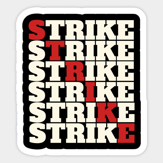 STRIKE Sticker by Voices of Labor